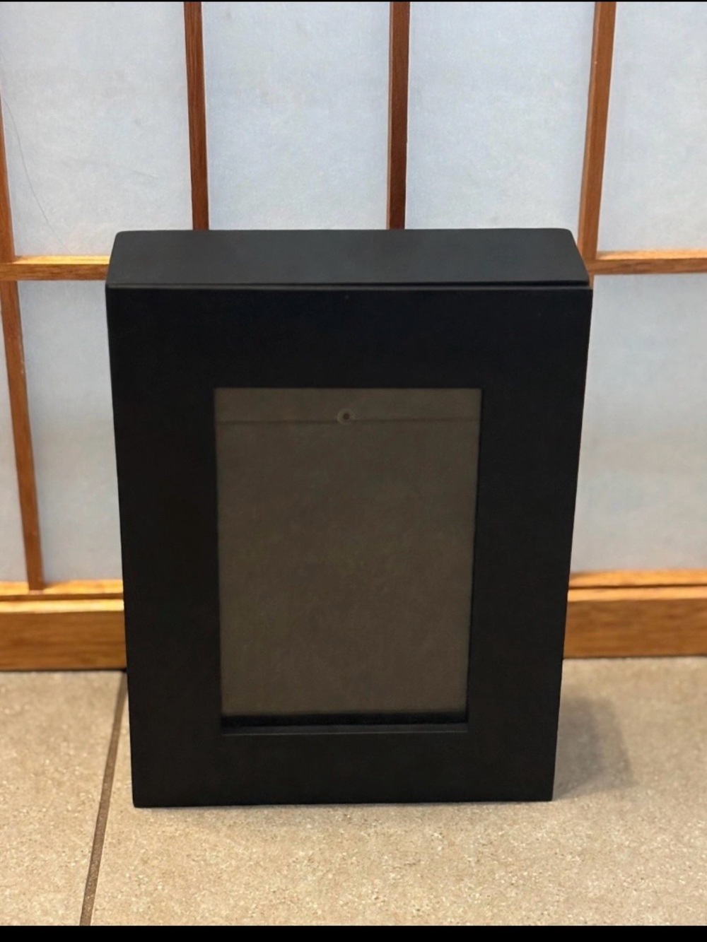 Black Wood Photo Frame Box / Boîte à bijoux cadre photo noir